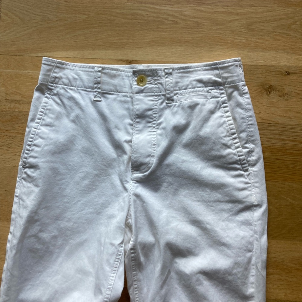 Everlane Relaxed High Waist Chino Sz 0 EUC White Button Fly Stretch Straight - Picture 4 of 16